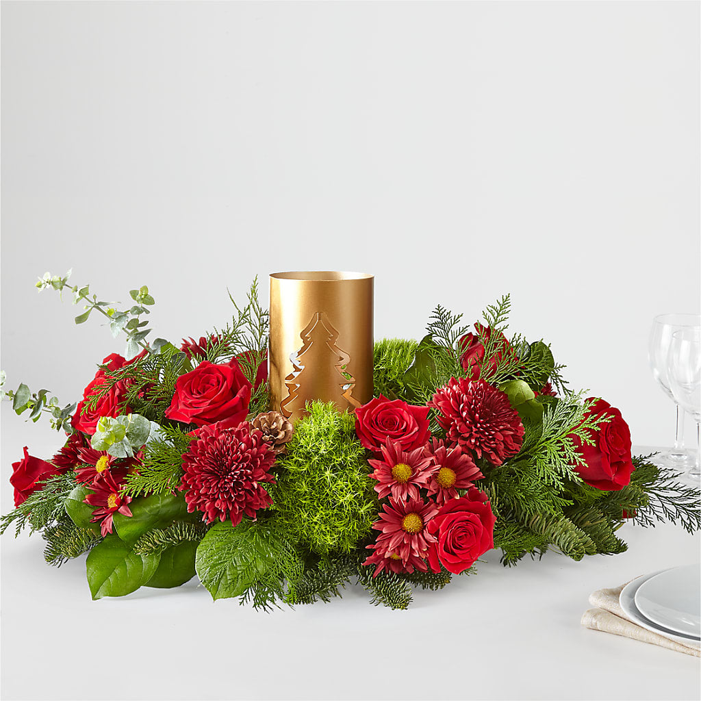 Toast the Season Centerpiece – WENDT'S FLORIST & GIFTS, Duncansville PA