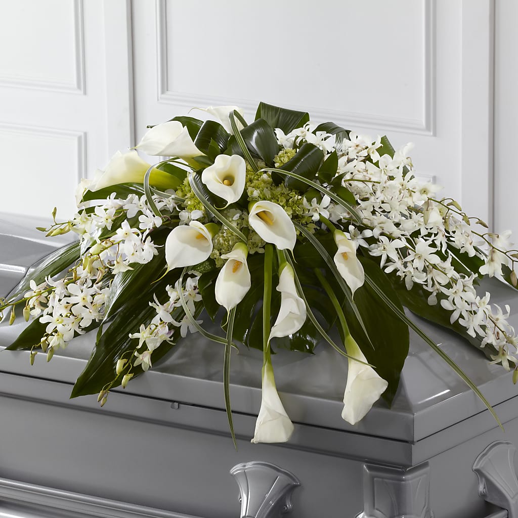 Angel Wings Casket Spray – WENDT'S FLORIST & GIFTS, Duncansville PA