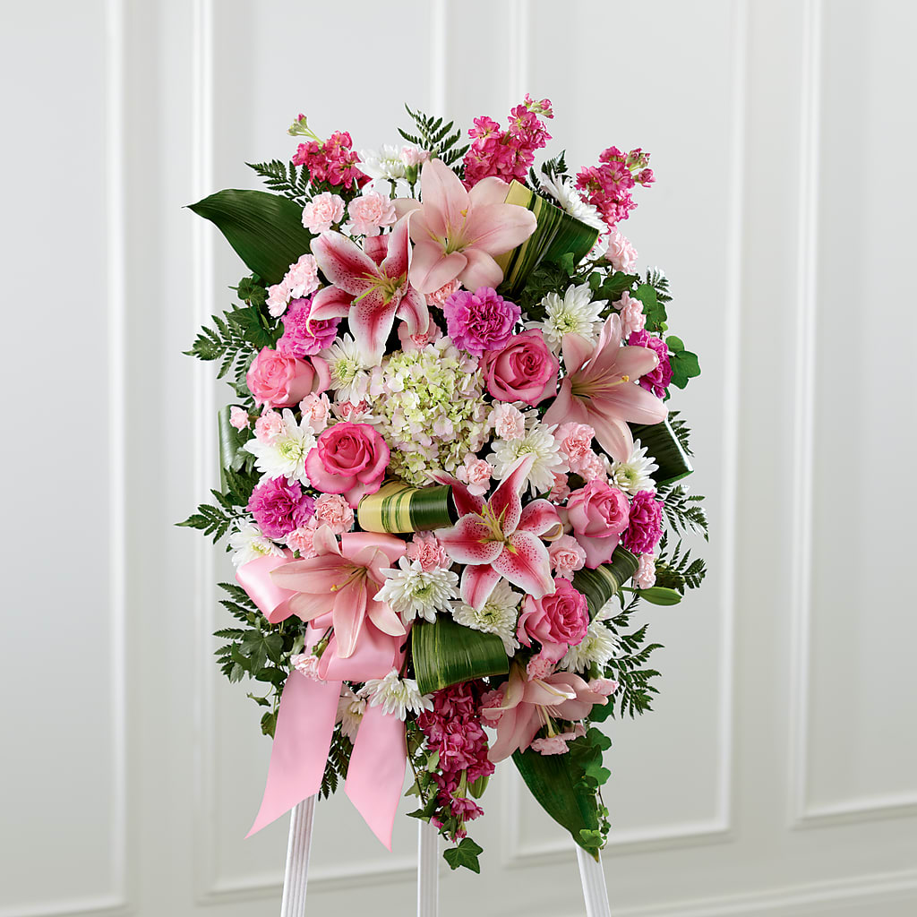 Comforting Standing Spray – WENDT'S FLORIST & GIFTS, Duncansville PA