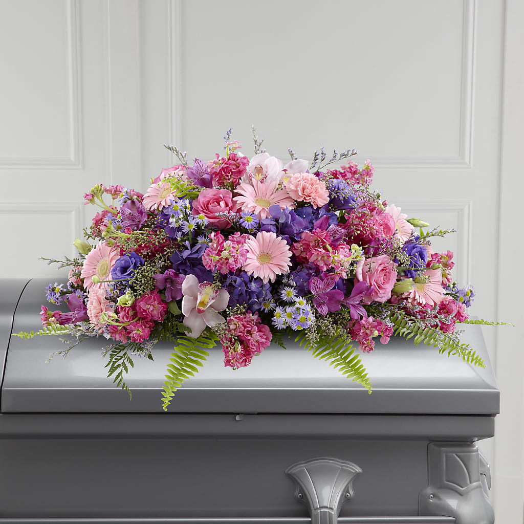 Glorious Garden Casket Spray – WENDT'S FLORIST & GIFTS, Duncansville PA