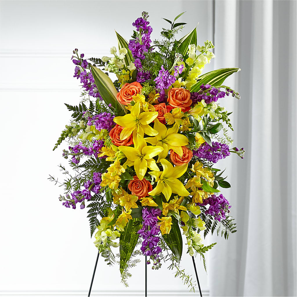 Thoughtful Prayers Standing Spray – WENDT'S FLORIST & GIFTS, Duncansville PA