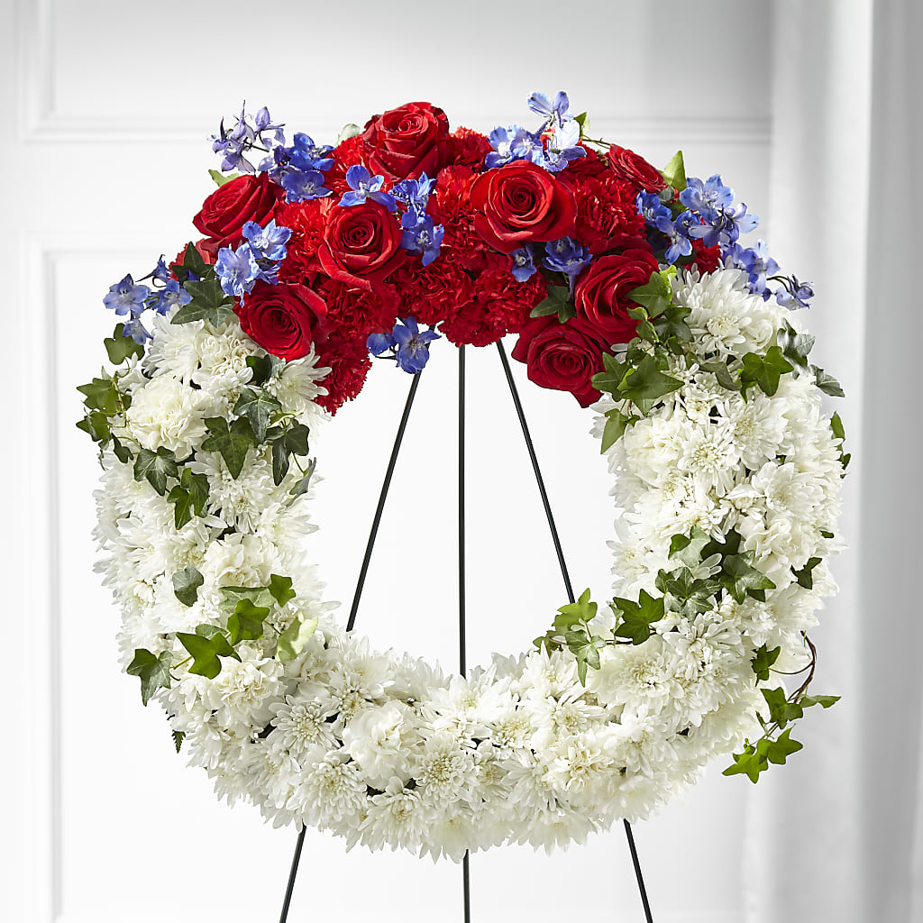 Patriotic Passion Wreath – WENDT'S FLORIST & GIFTS, Duncansville PA
