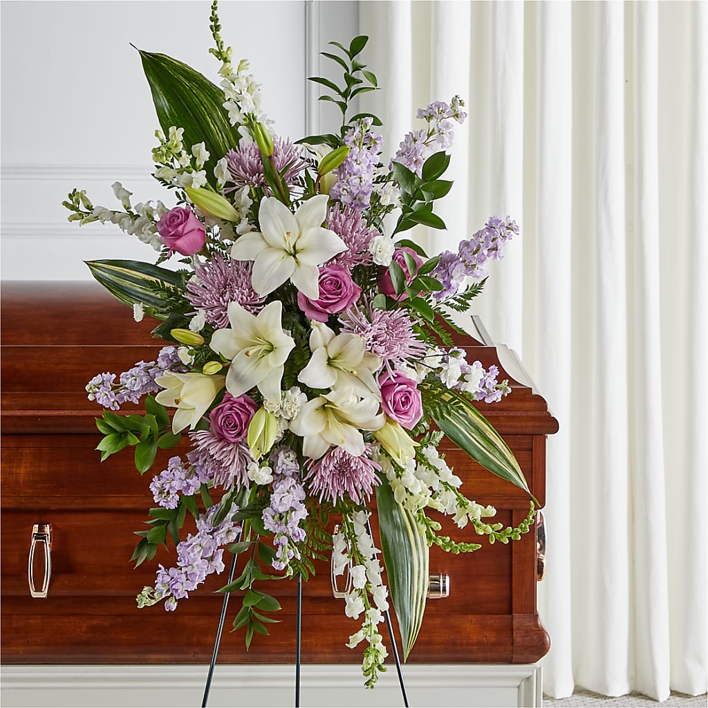 Grateful Hearts Standing Spray – WENDT'S FLORIST & GIFTS, Duncansville PA