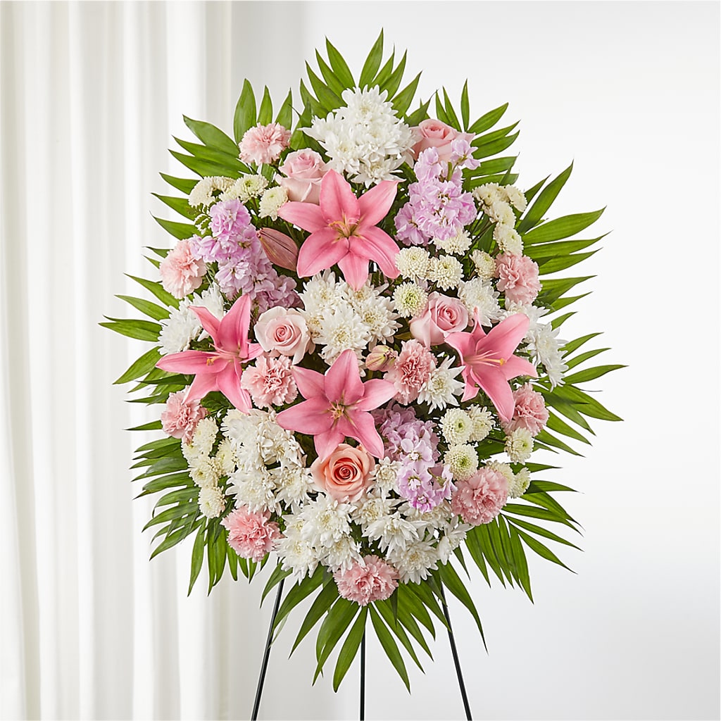 Offering Solace Standing Spray – WENDT'S FLORIST & GIFTS, Duncansville PA