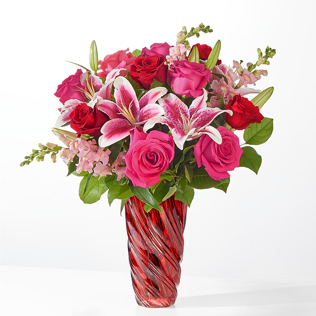 Always You Bouquet with Luxe Swirl Vase – WENDT'S FLORIST & GIFTS, Duncansville PA