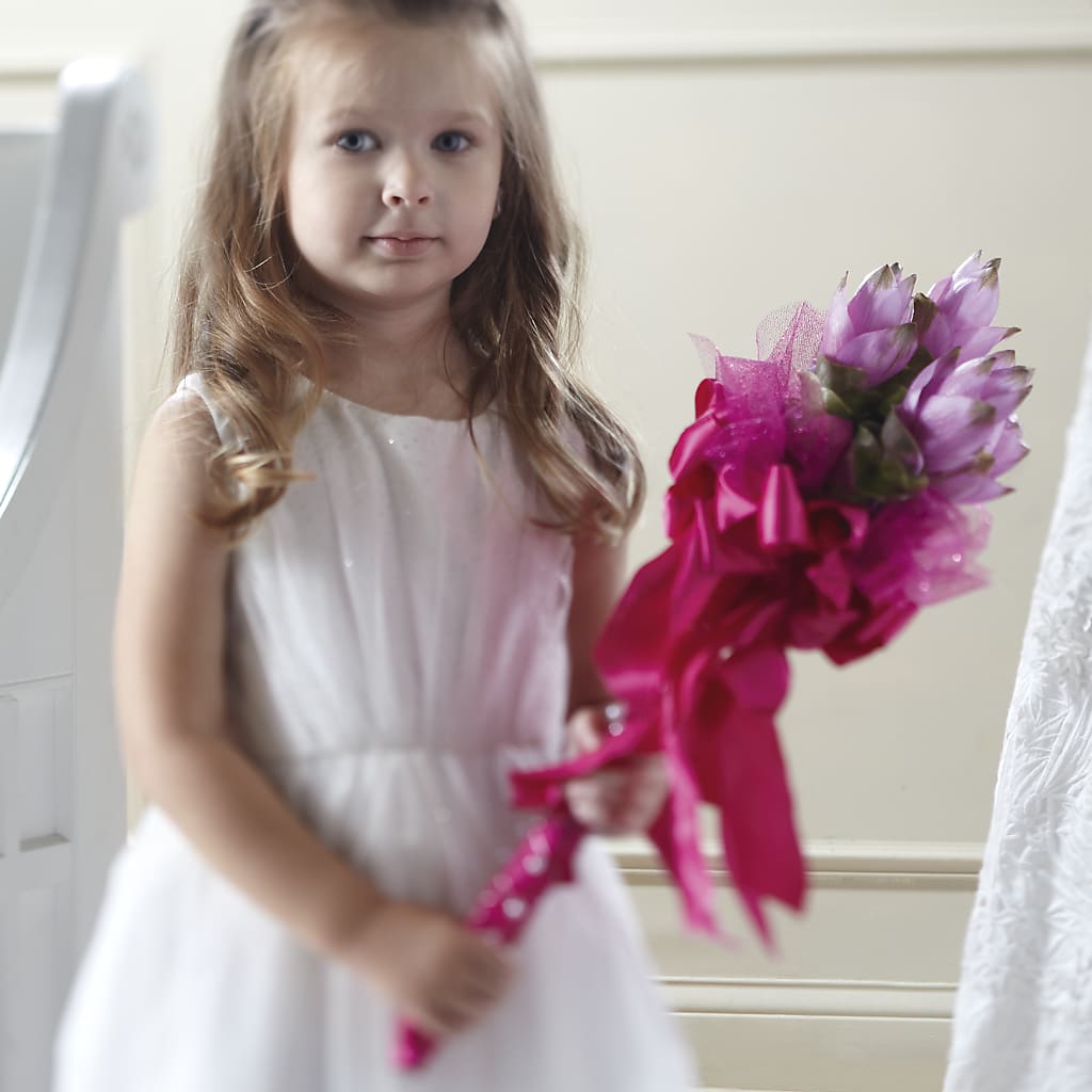 Sparkle Pink Flower Girl Bouquet – WENDT'S FLORIST & GIFTS, Duncansville PA