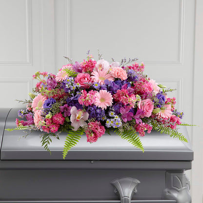 Glorious Garden Casket Spray – WENDT'S FLORIST & GIFTS, Duncansville PA