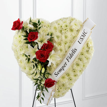 Heartfelt Hero Standing Heart – WENDT'S FLORIST & GIFTS, Duncansville PA