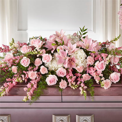 Life & Remembrance Casket Spray – WENDT'S FLORIST & GIFTS, Duncansville PA
