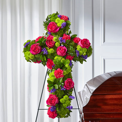 Tribute Rose Floral Cross – WENDT'S FLORIST & GIFTS, Duncansville PA