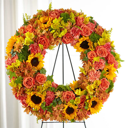 Autumnal Memories Wreath (Standard) – WENDT'S FLORIST & GIFTS, Duncansville PA