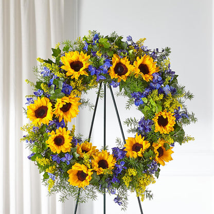 Bright Rays Wreath – WENDT'S FLORIST & GIFTS, Duncansville PA