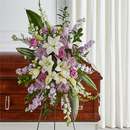 Grateful Hearts Standing Spray – WENDT'S FLORIST & GIFTS, Duncansville PA