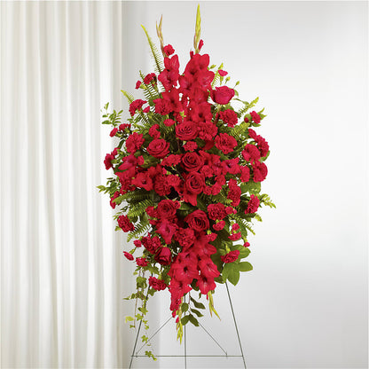 From the Heart Standing Spray – WENDT'S FLORIST & GIFTS, Duncansville PA