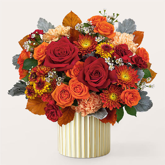 Merlot Bouquet with Ivory Vase – WENDT'S FLORIST & GIFTS, Duncansville PA