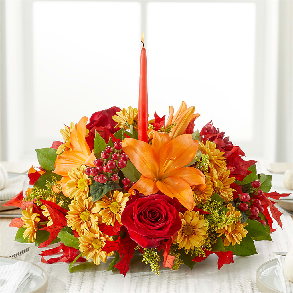 Autumn's Embrace Centerpiece – WENDT'S FLORIST & GIFTS, Duncansville PA